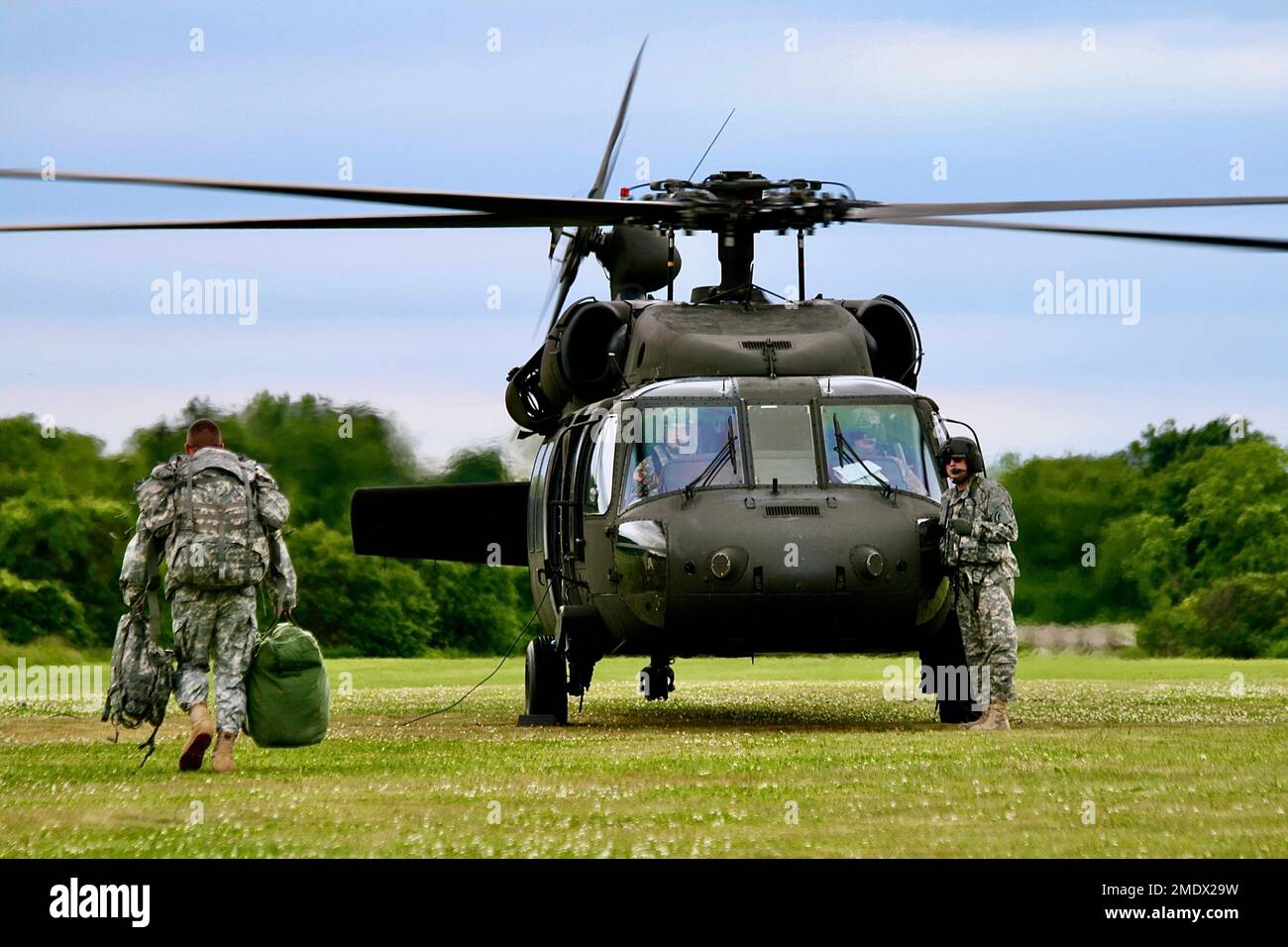 UH 60 elicottero dell'esercito di Blackhawk US Foto Stock