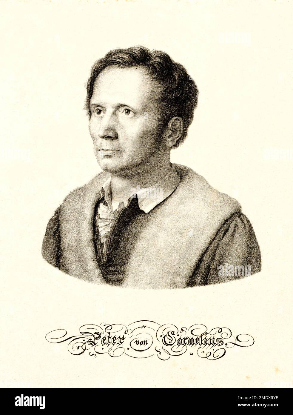 1820 ca , GERMANIA : il pittore tedesco PETER von CORNELIUS ( 1783 - 1867 ), rappresentanti del movimento Nazareno , dal 1811 al 1819 a Roma (ITALIA) . Incisore sconosciuto . - PITTORI MOVIMENTO DEI NAZARENI - NAZARENO - ARTS - ARTI VISIVE - ARTE - GERMANIA - RITRATTO - RITRATTO - STORIA - FOTO STORICHE - 800 - '800 - OTTOCENTO - ILLUSTRAZIONE - ILLUSTRAZIONE - INCISIONE ---- ARCHIVIO GBB Foto Stock