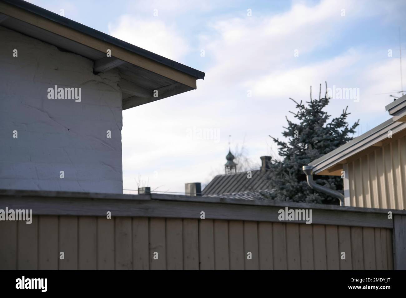 Città vecchia di Rauma in Finlandia. Nella zona, costruita nel 1800° secolo, vi sono molte vecchie case e palazzi in legno Foto Stock
