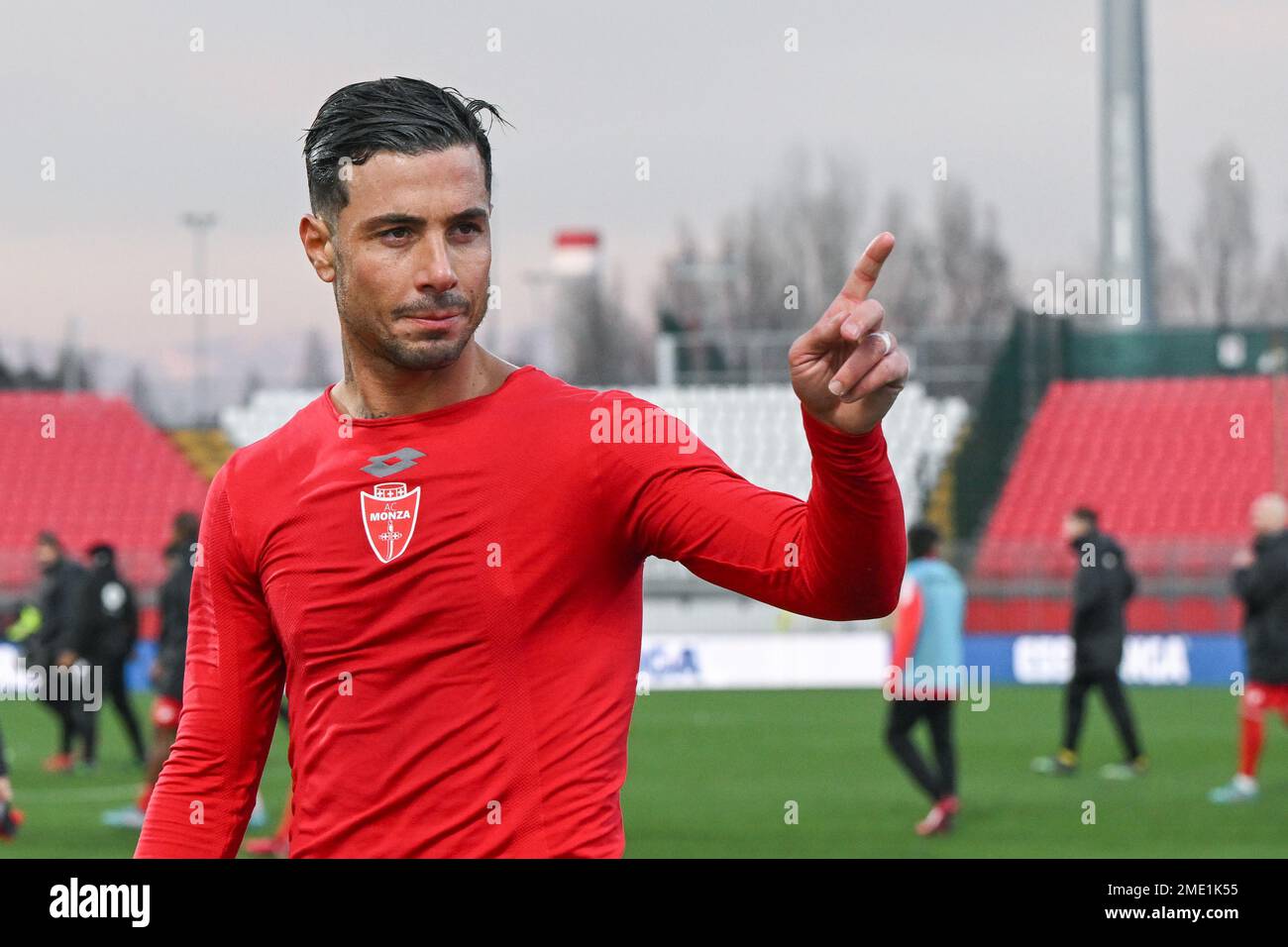 Monza, Italia. 22nd Jan, 2023. U-Power Stadium, 22.01.23 Armando Izzo (55 AC Monza) durante la Serie A match tra AC Monza e US Sassuolo allo stadio U-Power di Monza, Italia Soccer (Cristiano Mazzi/SPP) Credit: SPP Sport Press Photo. /Alamy Live News Foto Stock