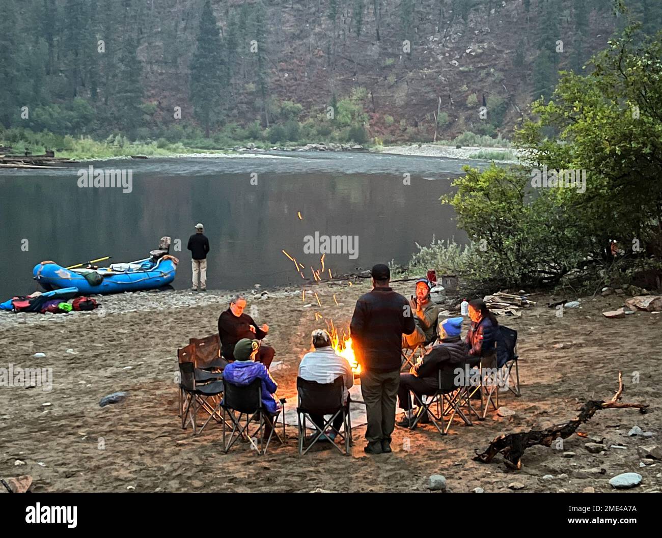 Middle Fork Salmon River in Idaho con avventure lontane e lontane. Foto Stock