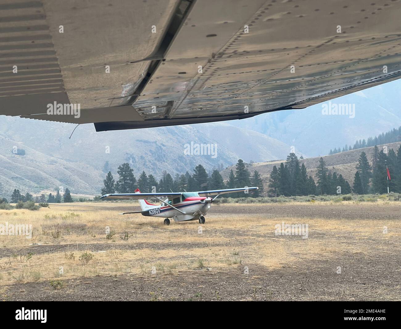 Velivolo volante a Little Creek Put-in sul Middle Fork Salmon River, Idaho. Foto Stock