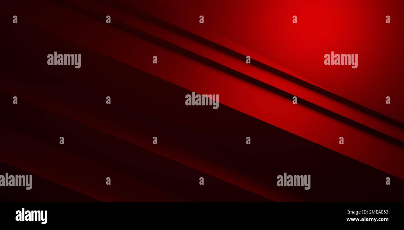 3d rendering di sfondo geometrico astratto rosso e nero. Scena per pubblicità, tecnologia, vetrina, banner, cosmetici, moda, affari Foto Stock