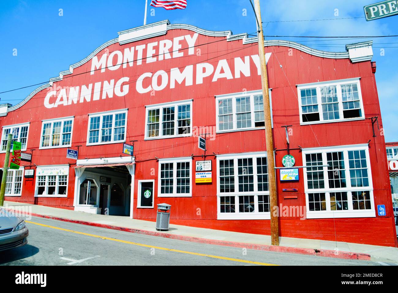 Azienda di inscatolamento di Monterey a cannery Row, Monterey, California. Foto Stock