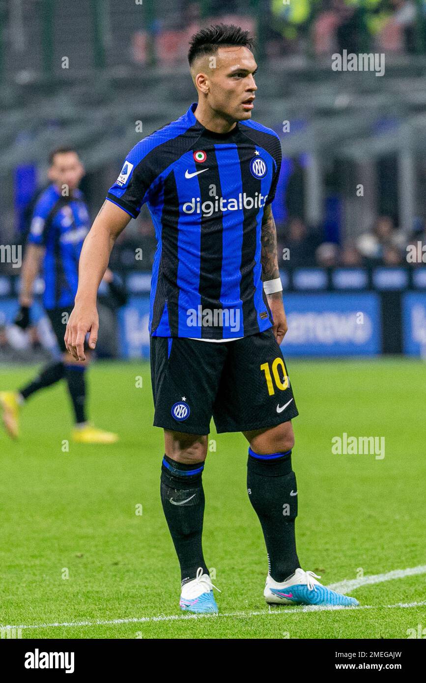 Milano, Italia - gennaio 23 2023 - Inter-Empoli serie A - martinez lautaro FC Internazionale Credit: Christian Santi/Alamy Live News Foto Stock