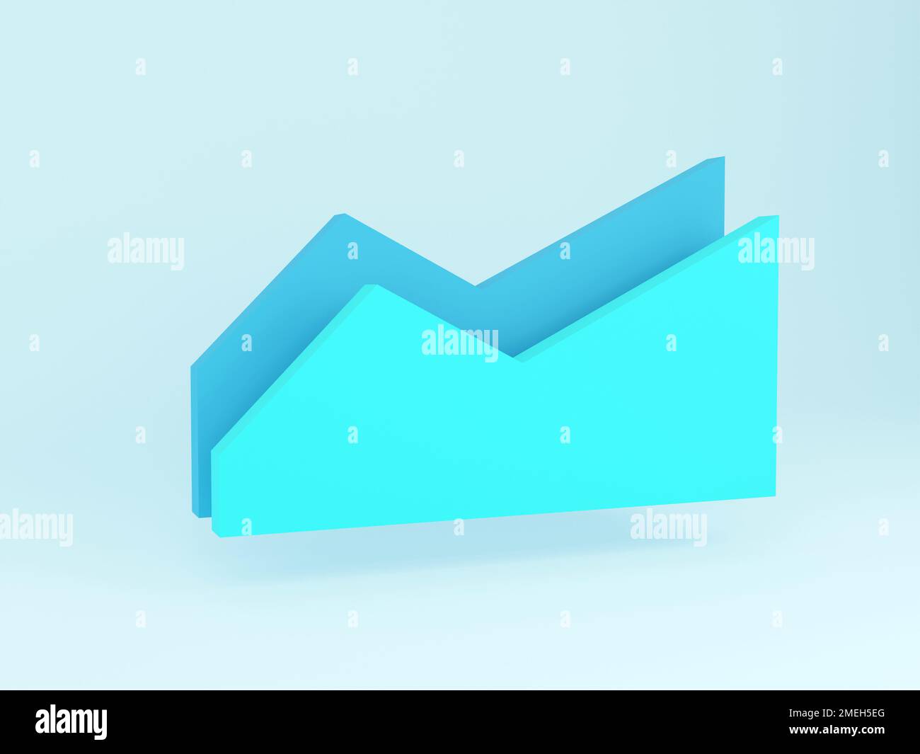 Grafico aziendale. Rendering 3D. Foto Stock