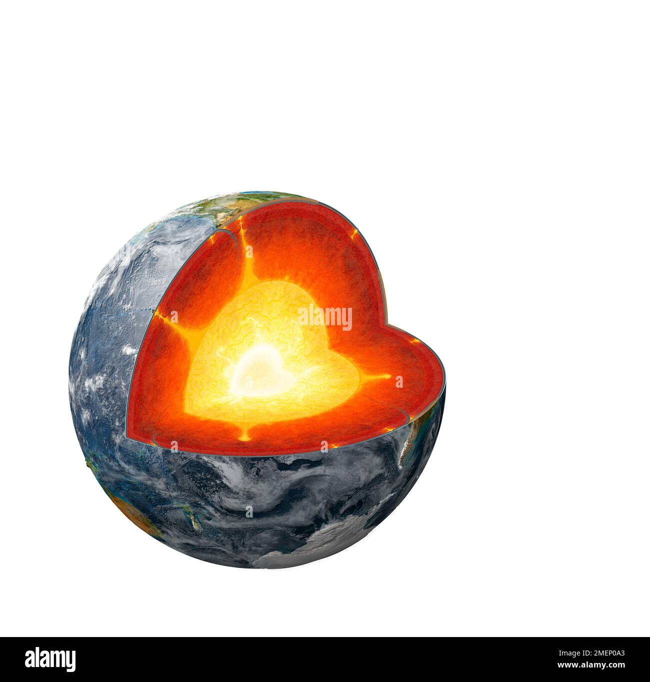 Struttura della terra Foto Stock