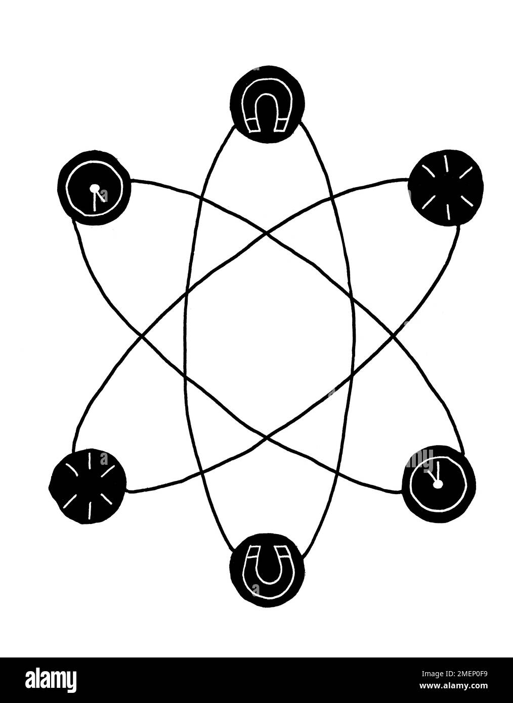 Il tempo, lo spazio e la gravitazione non hanno esistenza separata dalla materia Foto Stock