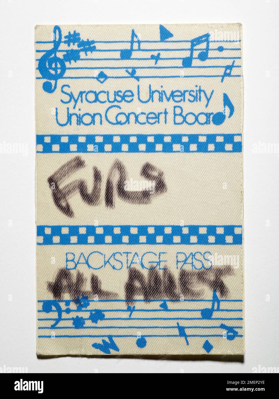 Pass per il backstage per un concerto di Psychedelic Furs Foto Stock Pass per il backstage per un concerto di Psychedelic Furs Foto Stock