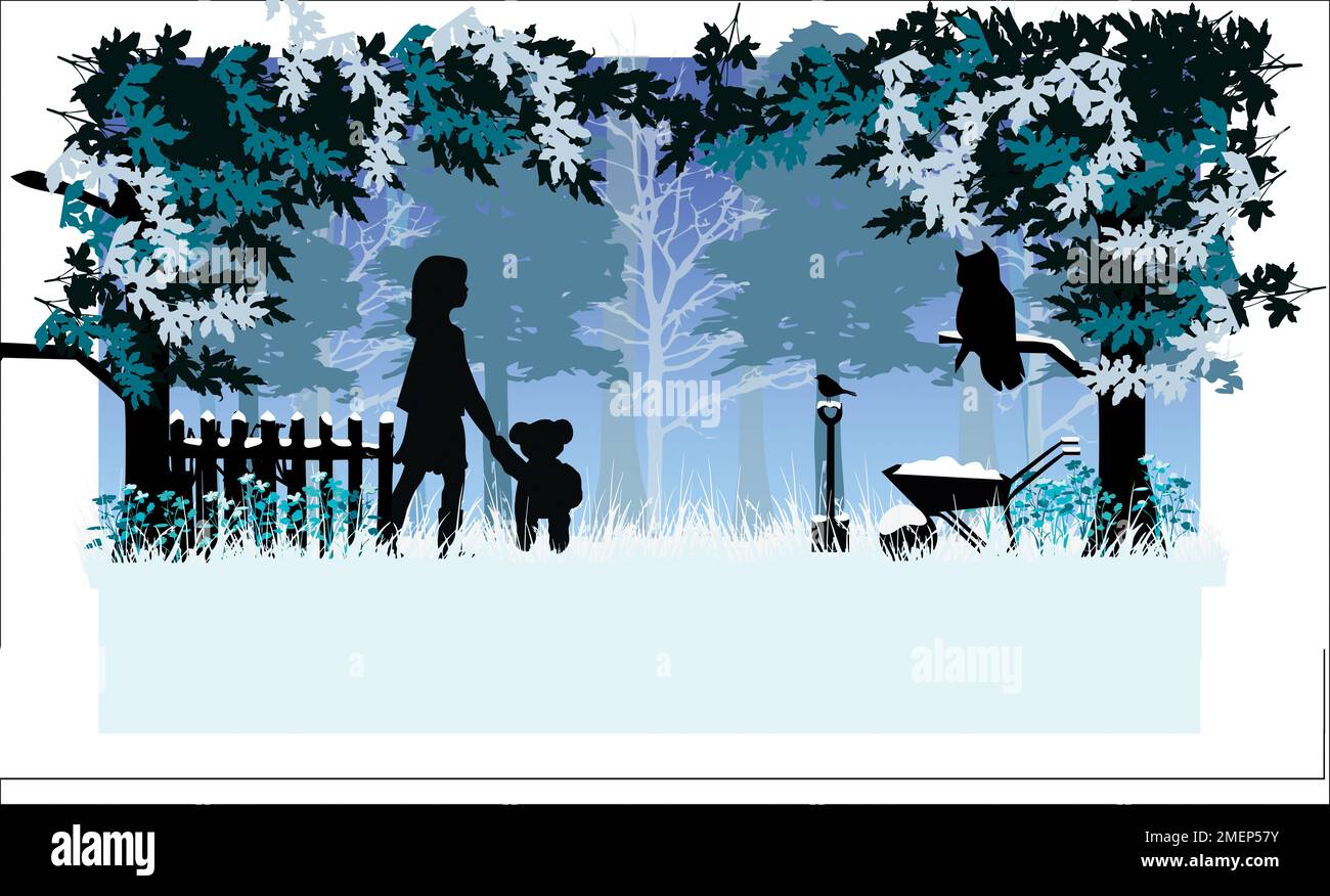 Buona notte Santa Foto Stock