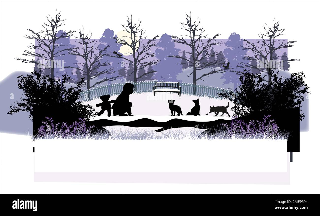 Buona notte Santa Foto Stock