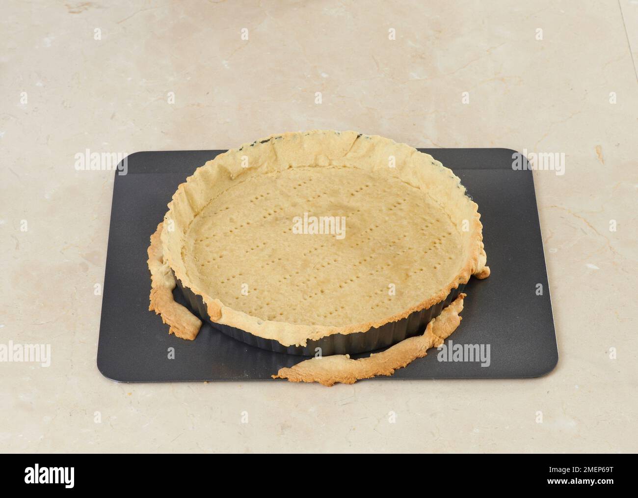Crostata al forno alla cieca Foto Stock