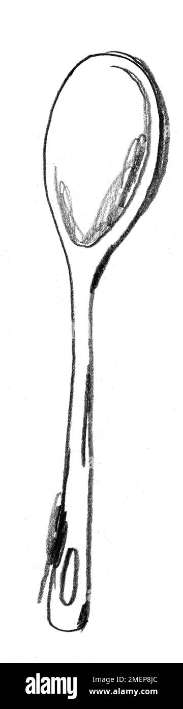 Disegno a cucchiaio grande Foto Stock