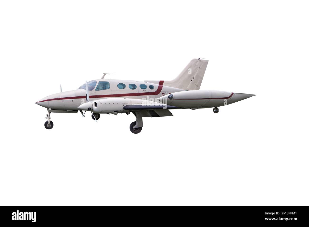 Velivolo leggero Cessna 401, vista laterale Foto Stock