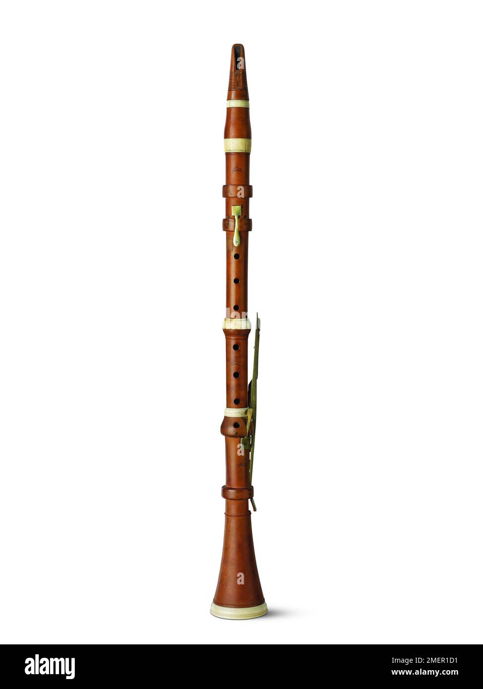 Clarinetto a 5 chiavi, prodotto da Thomas Cahusac, Londra, Inghilterra, terzo quarto del 18th ° secolo Foto Stock