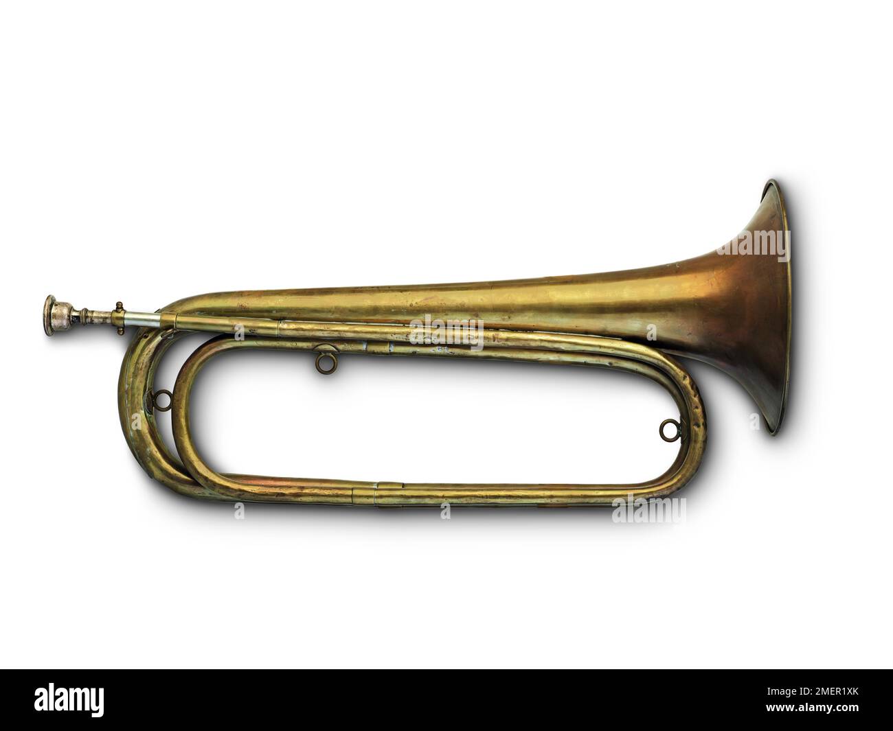 Bass Bugle in BB, realizzato da Pelisson, Guinot & Blanchon, Parigi-Lione, Francia Foto Stock