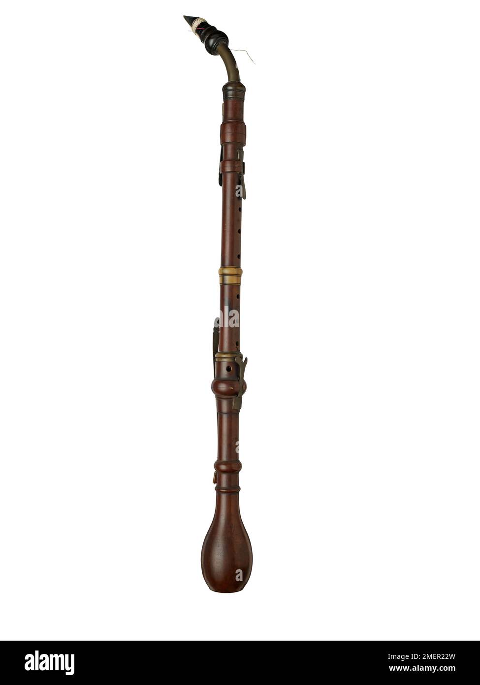Clarinetto d'amour, 4 chiavi, realizzato da Joseph Stinglwagner, Triftern, Baviera, Germania, circa 1720 Foto Stock