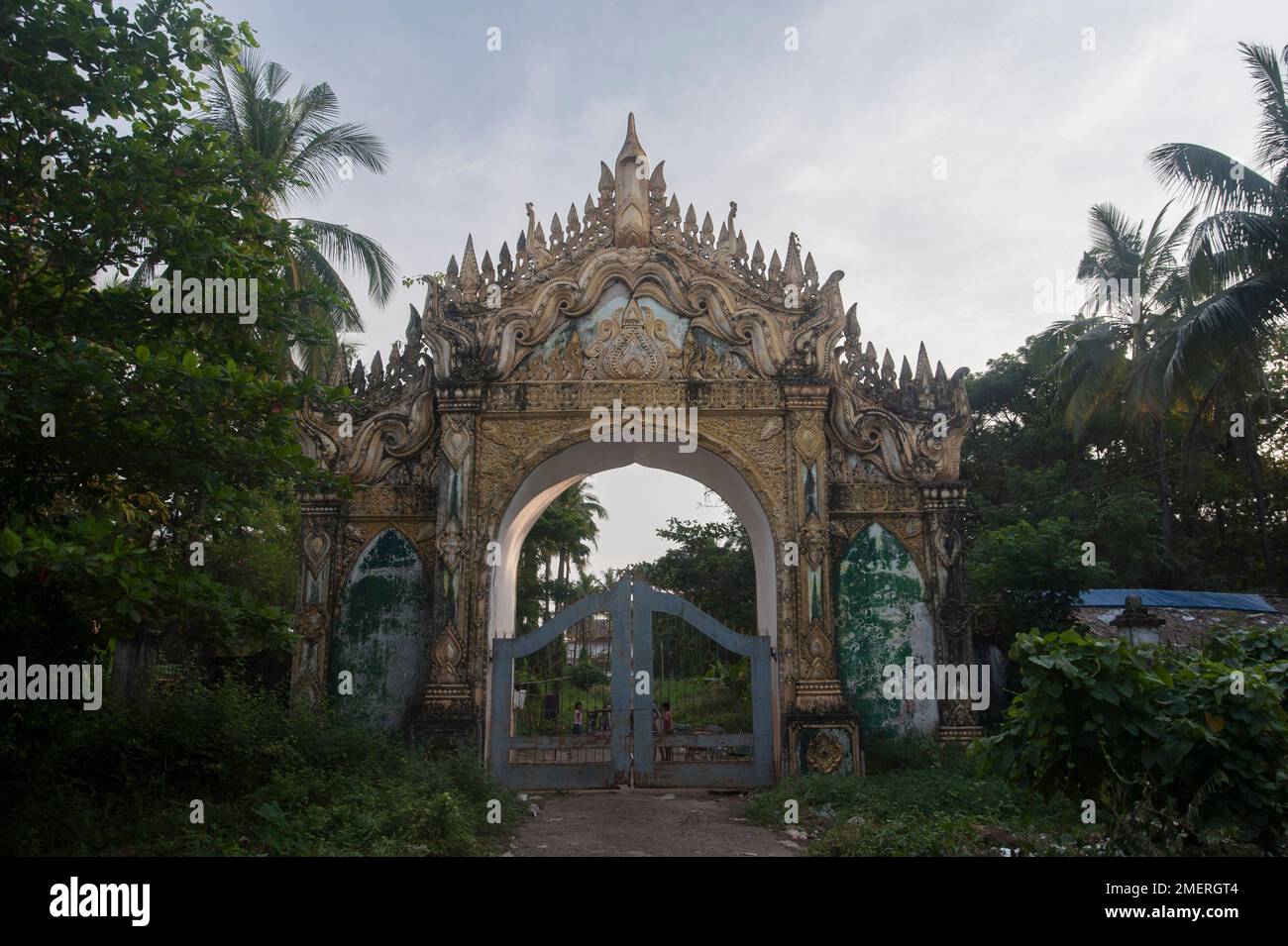 Myanmar, Divisione di Bago, Bago, Kanbawzathadi Palace Foto Stock