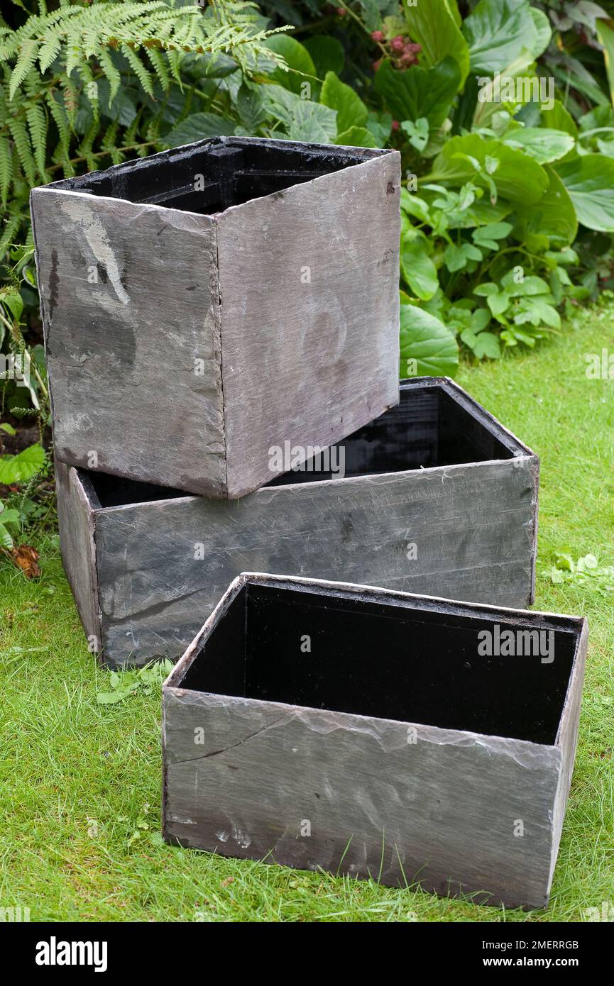Fioriera Rettangolare Effetto Rattan In Plastica - Vaso Da Giardino Per Balcone E Interno