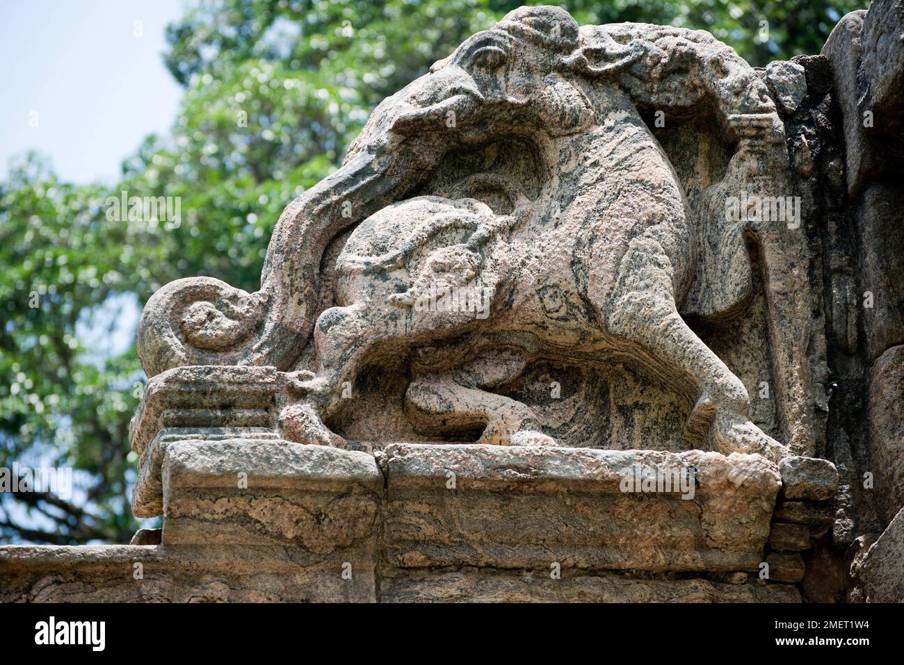 Kurunegala, Provincia del Nord Ovest, Sri Lanka, Yapahuwa Foto Stock