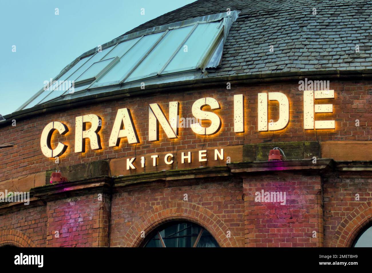 Cranside Kitchen moderno ristorante europeo 28 Tunnel St, Glasgow G3 8HL Foto Stock