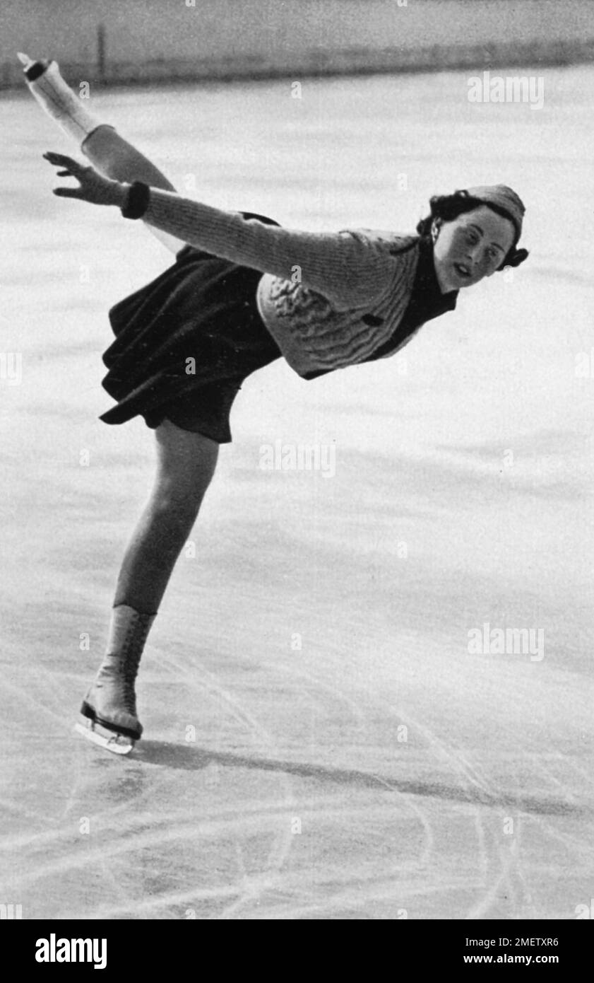Pattinaggio su ghiaccio, donne, il nuovo campione tedesco Viktoria Lindpaintner, Berlino, è stato l'unico tedesco a partecipare al pattinaggio femminile Foto Stock