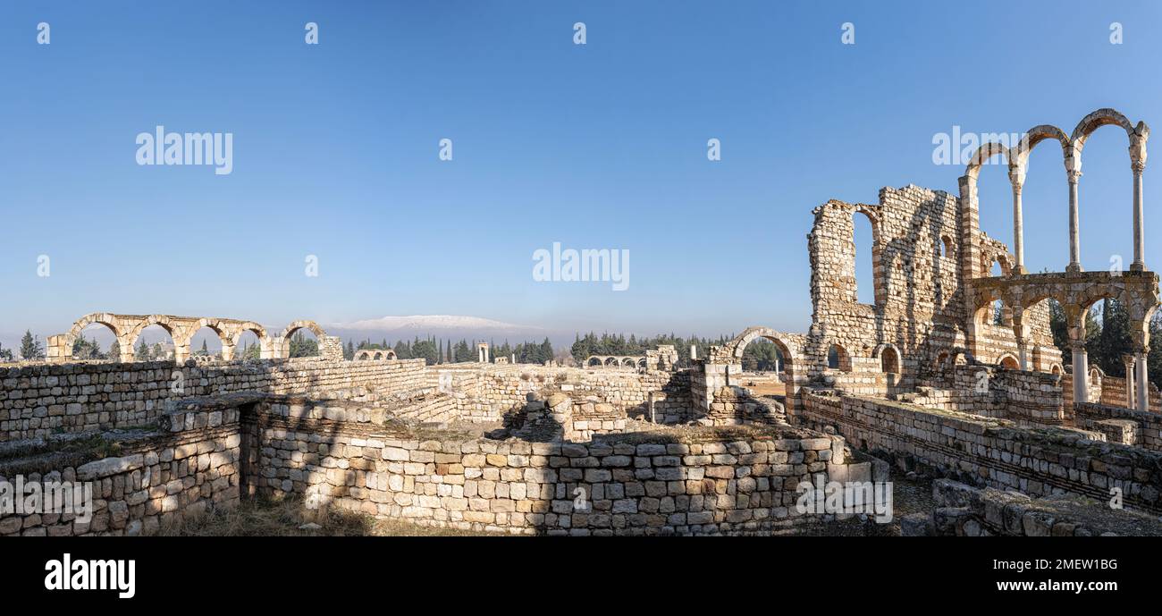 Anjar, la città di Umayyyad nel cuore del Libano Foto Stock