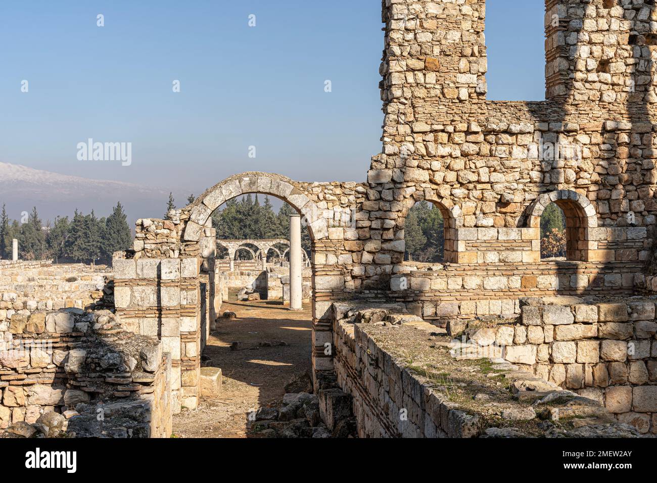 Anjar, la città di Umayyyad nel cuore del Libano Foto Stock