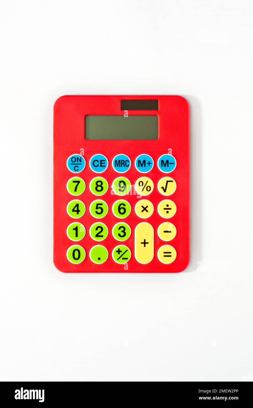 Calcolatore di rosso Foto Stock