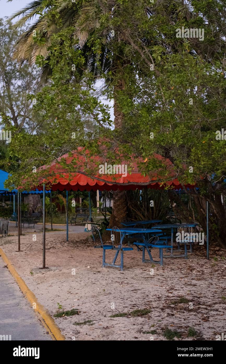 Zona soggiorno a la punta, Cienfuegos, Cuba Foto Stock