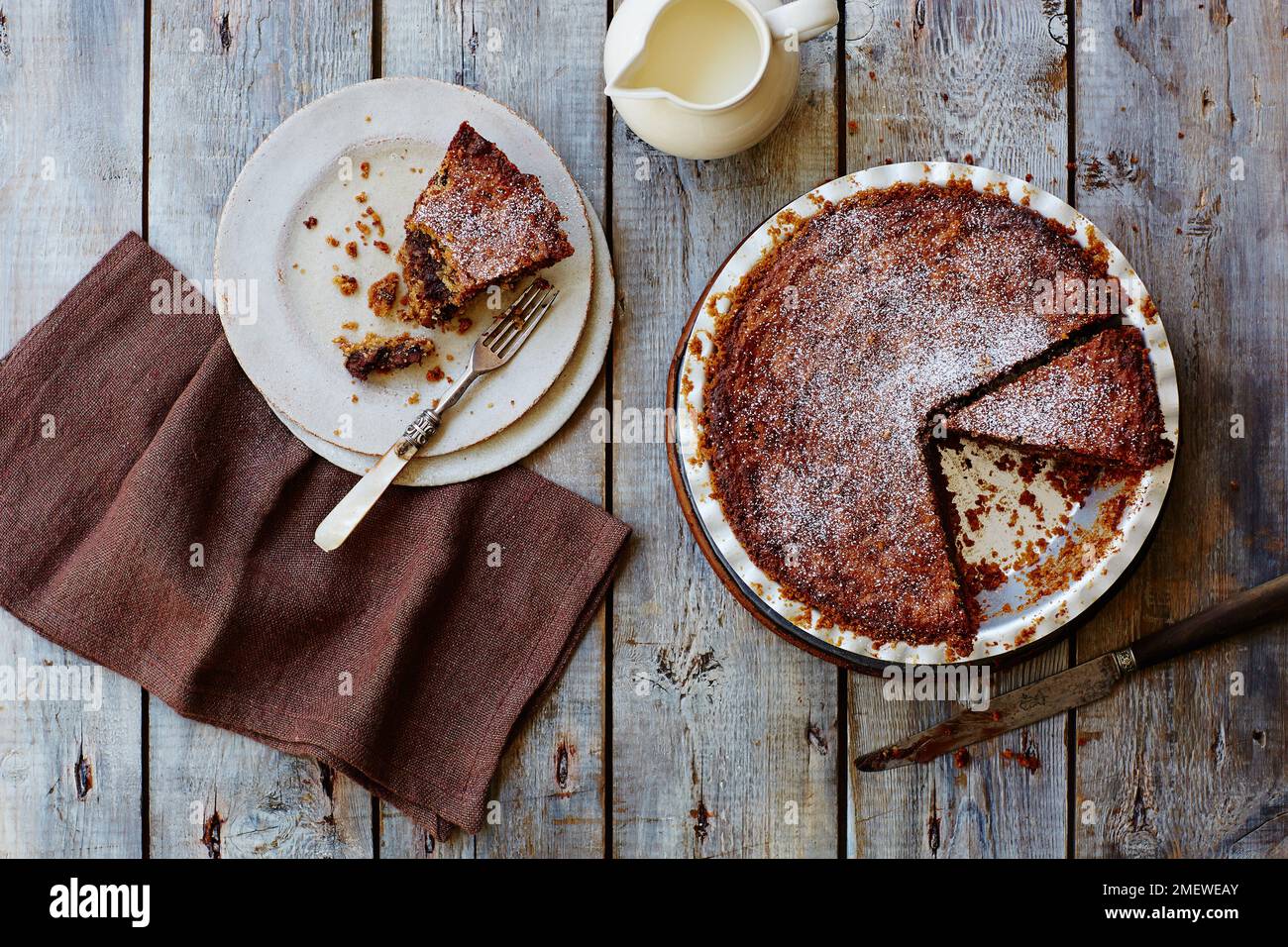 Chip di cioccolato integrale Pie Foto Stock