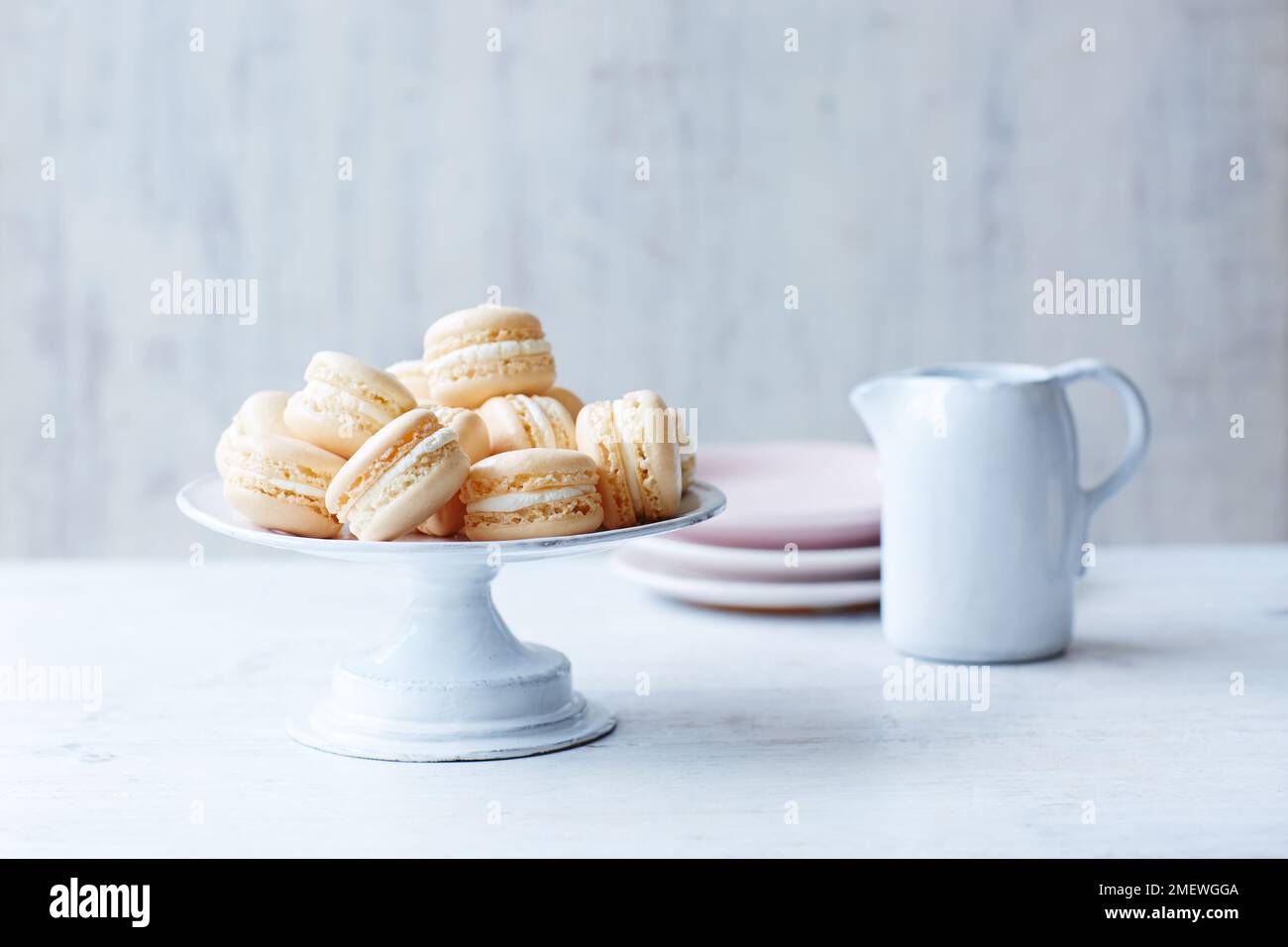 Macaron di mandorle Foto Stock