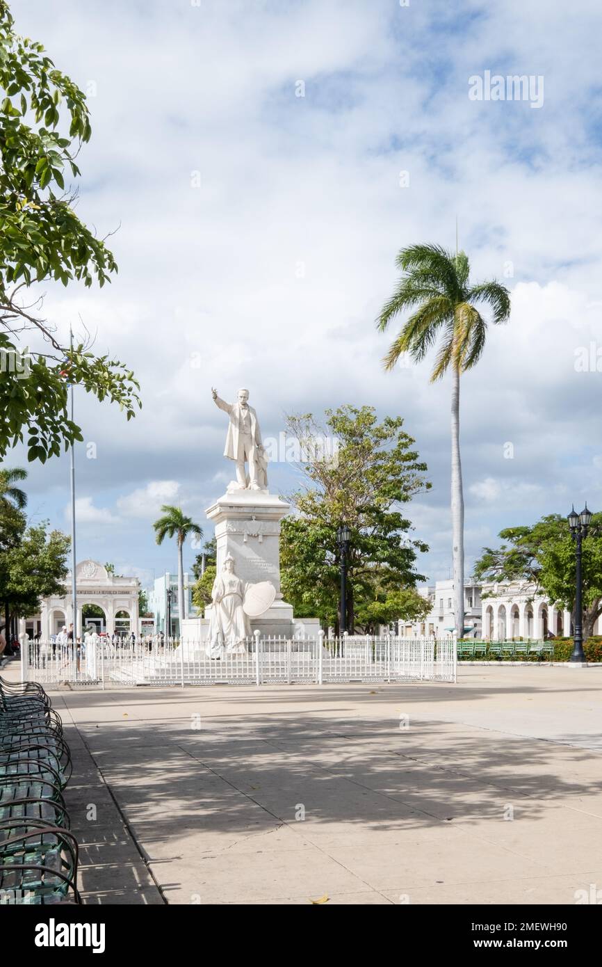 Monumento Marti, monumento a José Martí nel Parque José Martí, Cienfuegos, Cuba Foto Stock