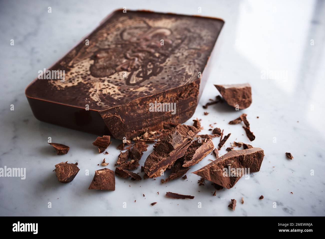 Il cioccolato di invecchiamento Foto Stock