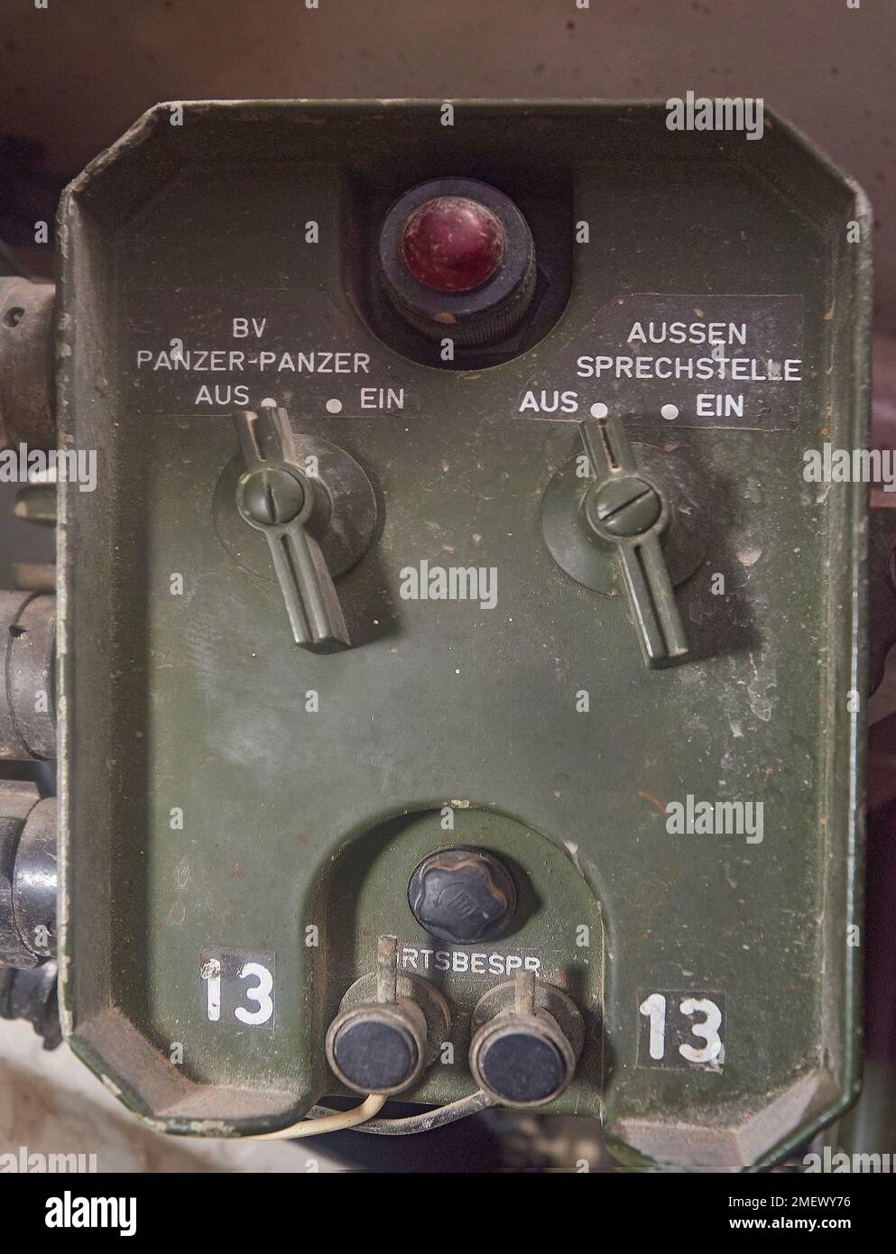 Leopard 1, controlli radio Foto Stock