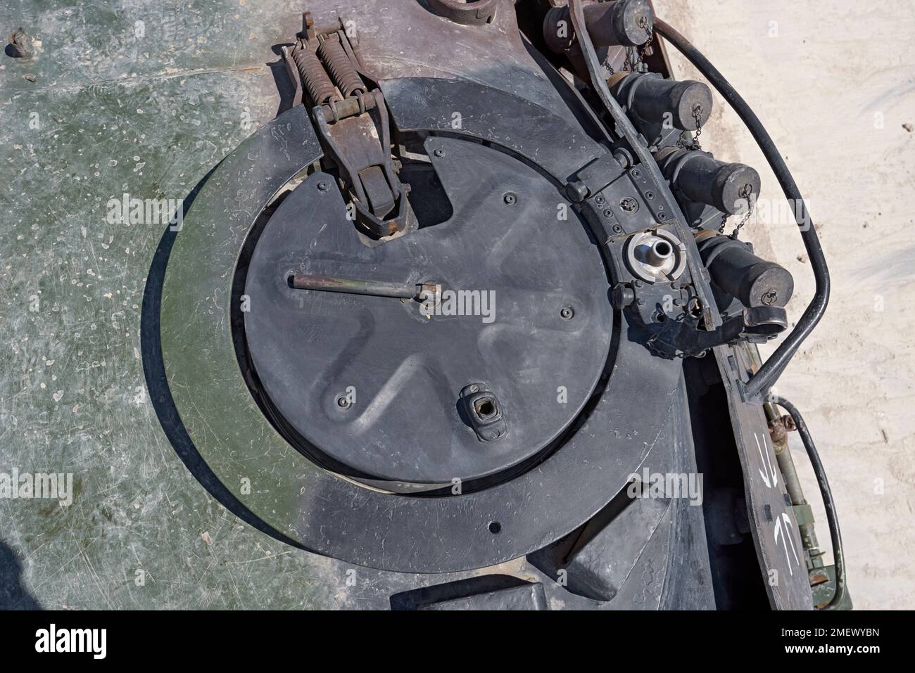 Leopard 1, portello del caricatore (chiuso) Foto Stock