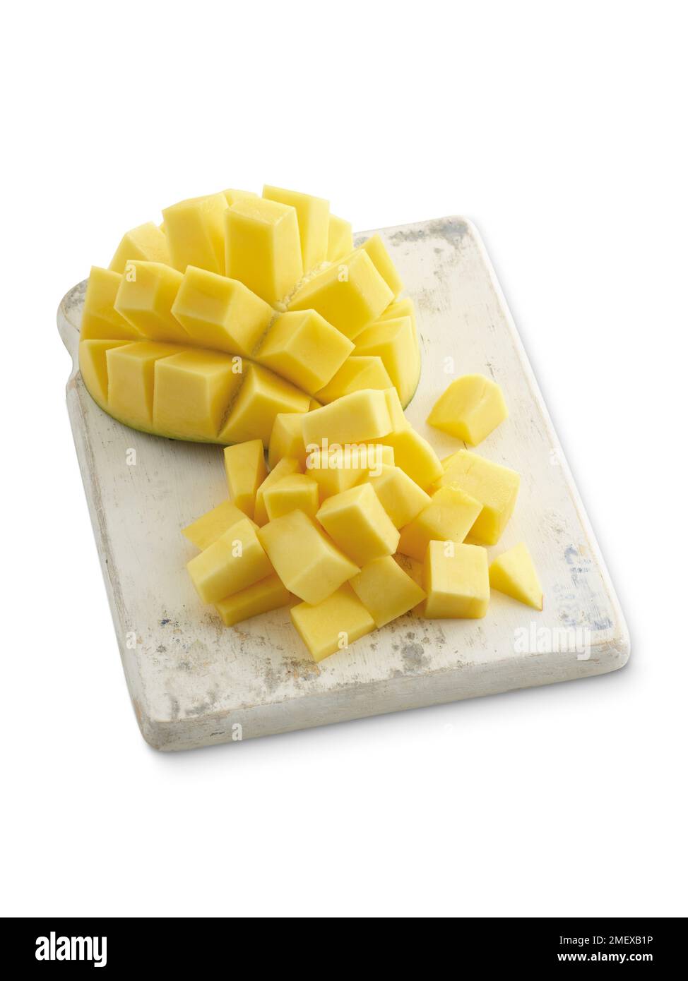 Yogurt di mango e brioche da immersione Foto Stock