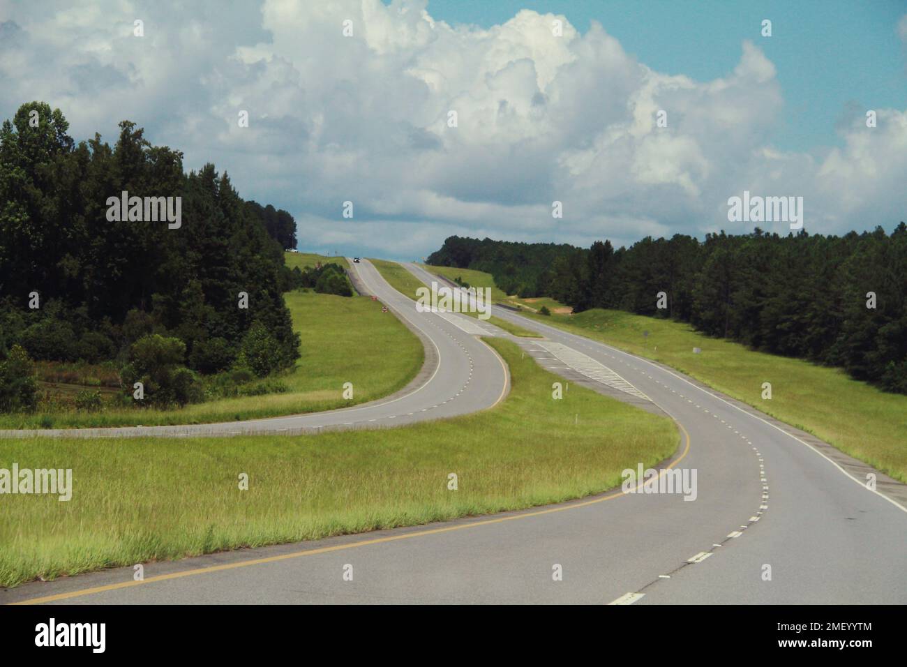 Autostrada in Georgia, Stati Uniti Foto Stock