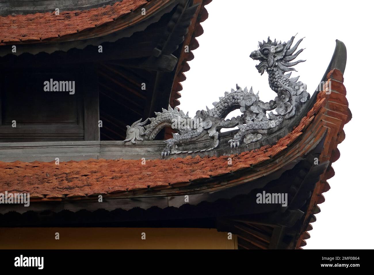 Padiglione della dinastia Nguyen, Đoan Môn, il cancello principale, Cittadella Imperiale di Thăng Long, Hanoi, Hà Nội, Vietnam, Asia Foto Stock