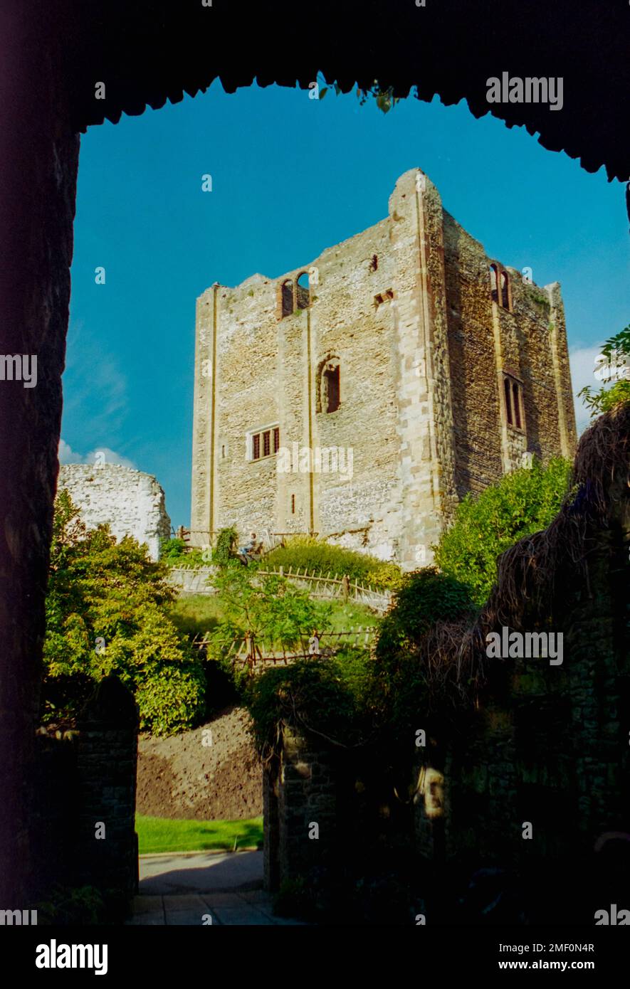 Guildford Castle Circa 1995 girato in film. Foto Stock