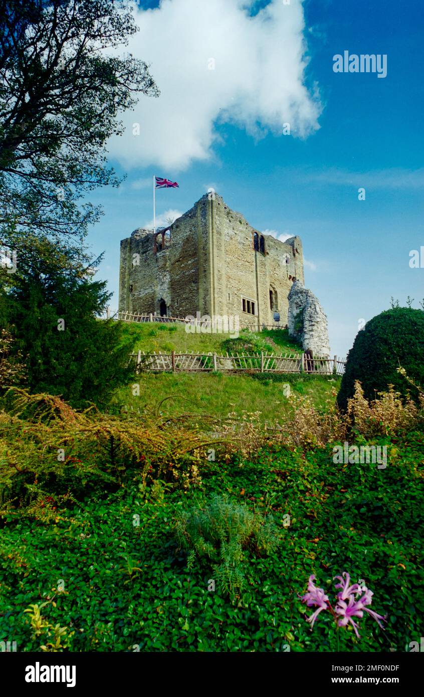 Guildford Castle Circa 1995 girato in film. Foto Stock