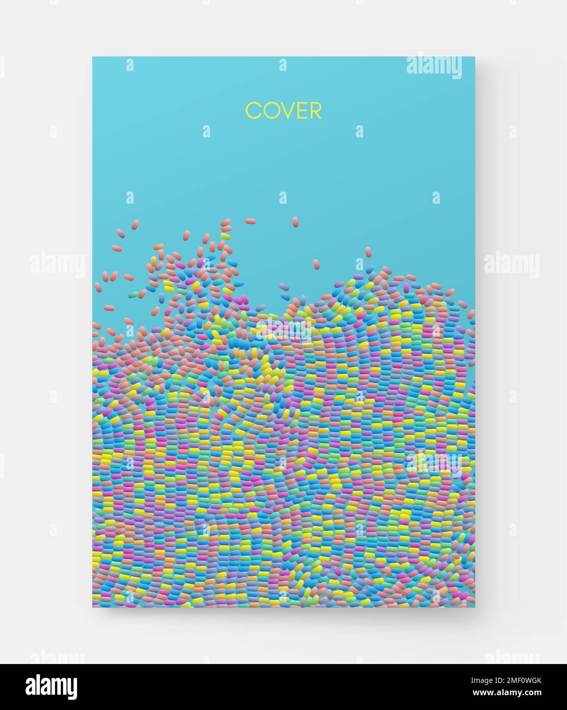 Matrice irregolare o matrice di ovali casuali. Sfondo sfragato in piccoli frammenti. Illustrazione del vettore di movimento. Illustrazione Vettoriale