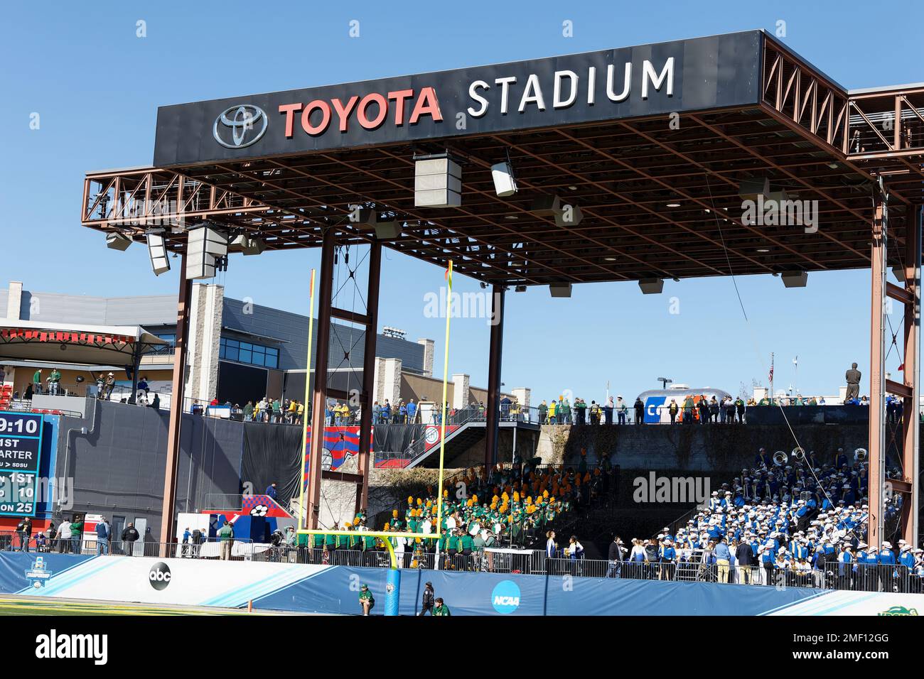 Toyota Stadium un'ora prima del calcio d'inizio del North Dakota state Bison contro i Jackconigli di Stato del South Dakota nel 2023 NCAA Divisione i FCS Natio Foto Stock