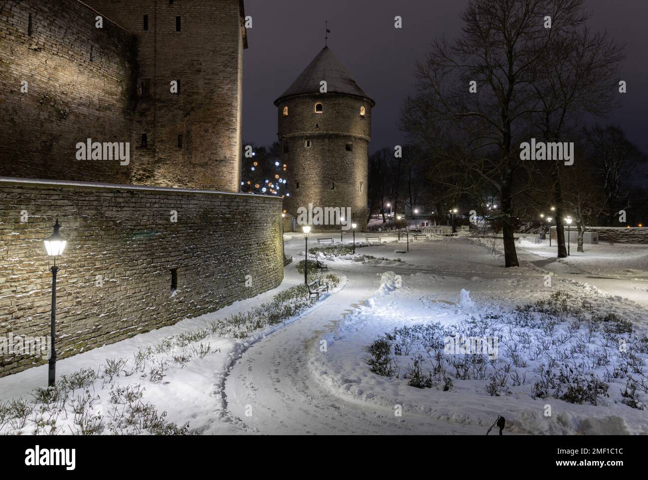 Kiek in de Kök torre nella città vecchia di Tallinn Foto Stock