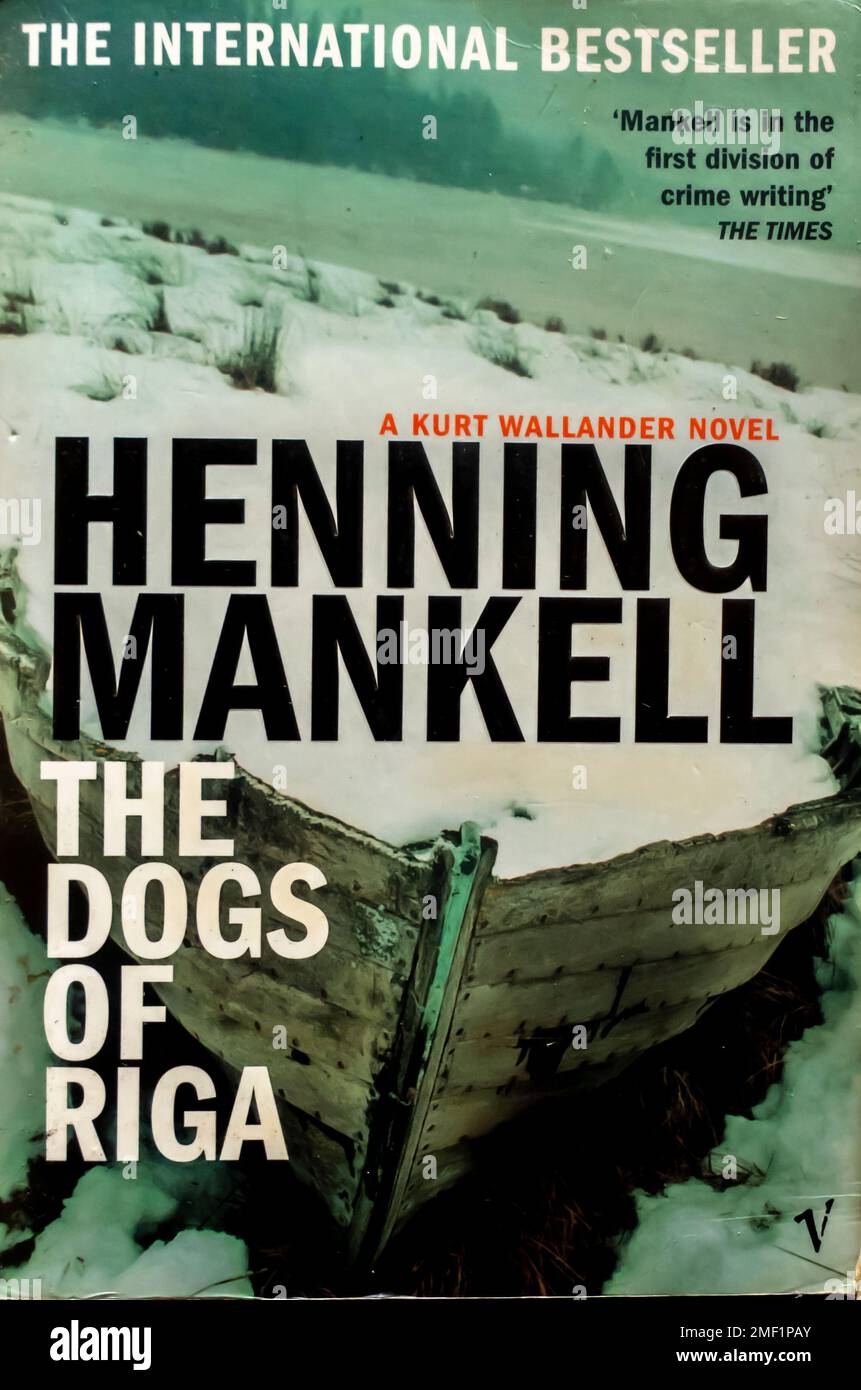 I cani di riga Libro di Henning Mankell 1992 Foto Stock