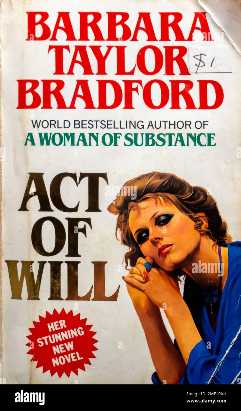 Act of Will Book di Barbara Taylor Bradford 1986 Foto Stock