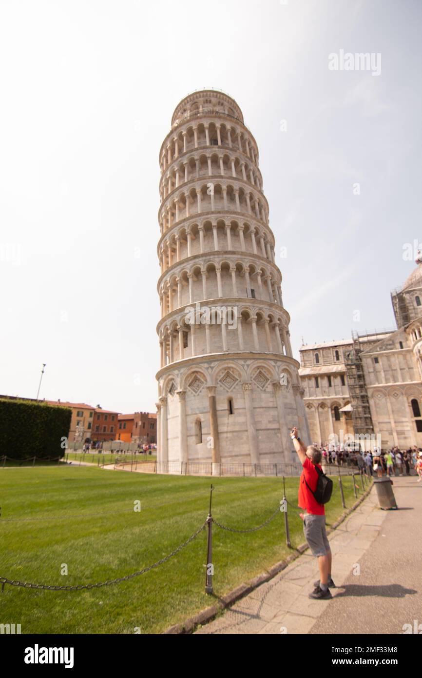 Torre di Pisa in Toscana (Italia) Foto Stock