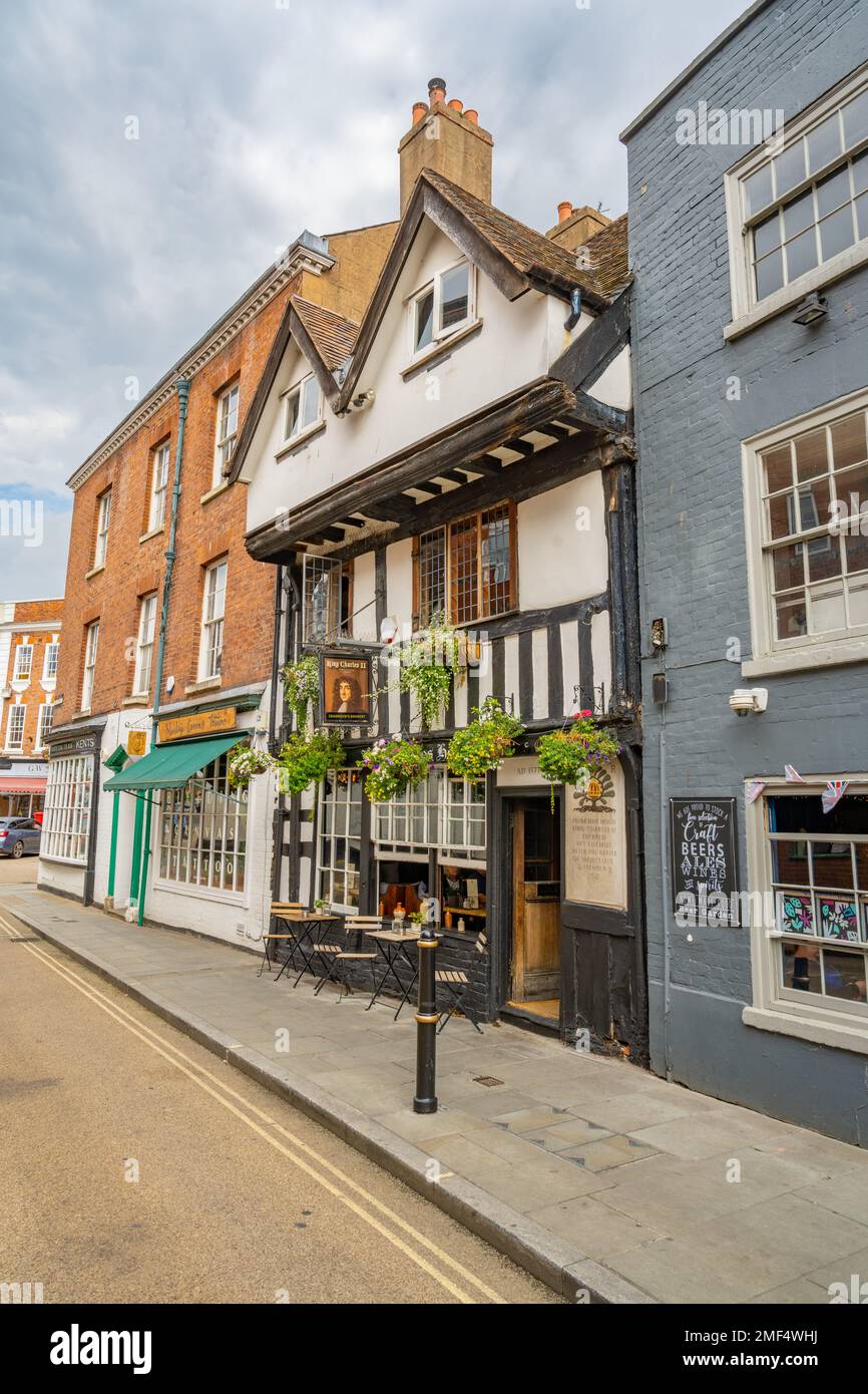 The King Charles House, New Street, Worcester Foto Stock