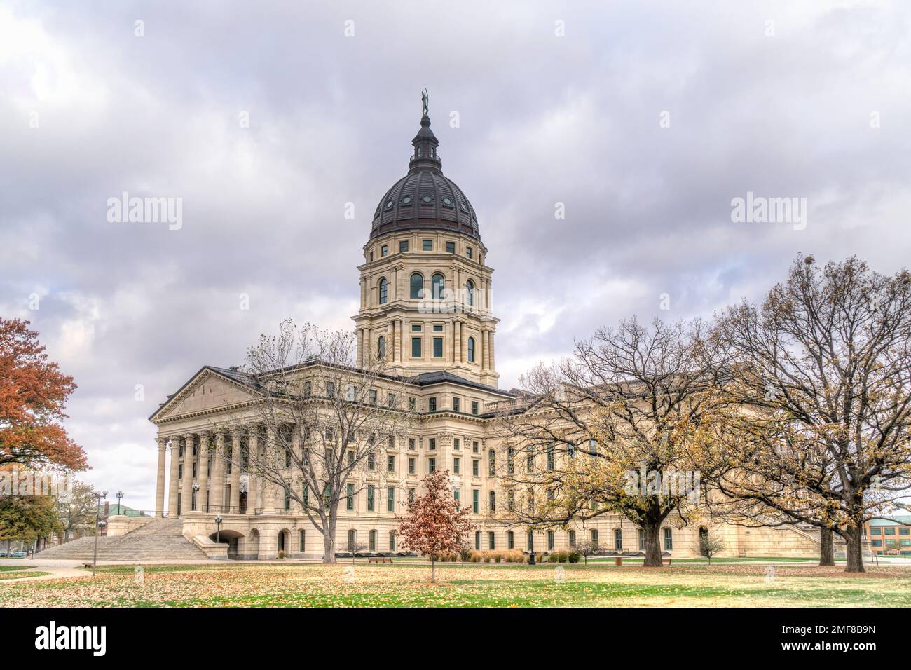 Kansas Statehouse edificio nel centro di Topeka, Kansas. Foto Stock