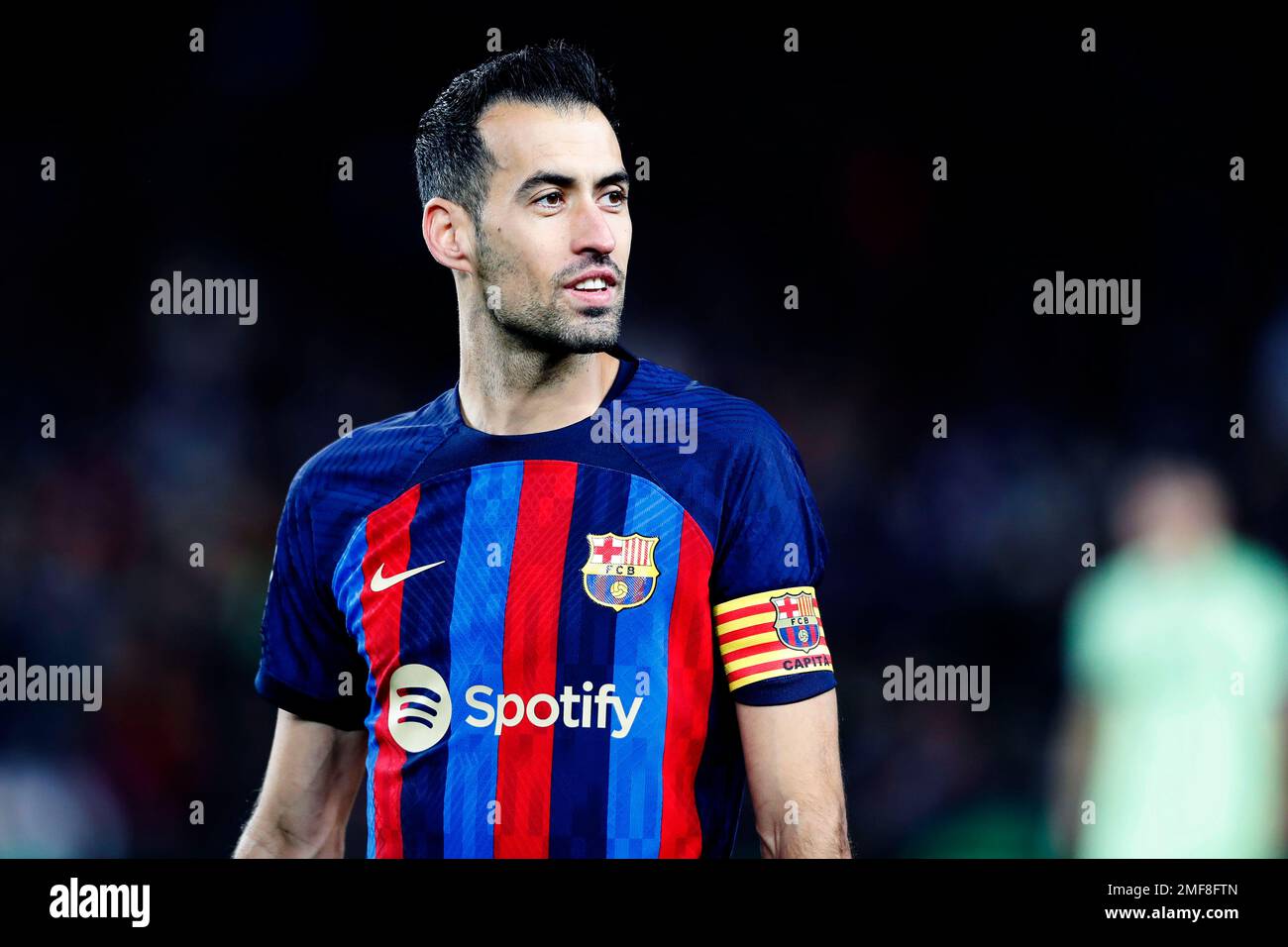 Barcellona, Spagna. Credit: D. 22nd Jan, 2023. Sergio Busquets (Barcellona) Calcio/Calcio : incontro spagnolo 'la Liga Santander' tra il FC Barcelona 1-0 Getafe al Camp Nou Spotify di Barcellona, Spagna. Credit: D .Nakashima/AFLO/Alamy Live News Foto Stock